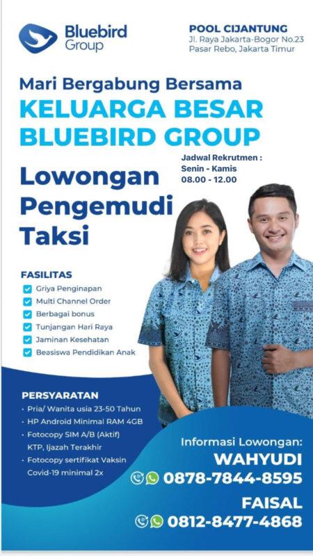 Lowongan Kerja Driver Bluebird Taksi Di Bluebird Pool Cijantung