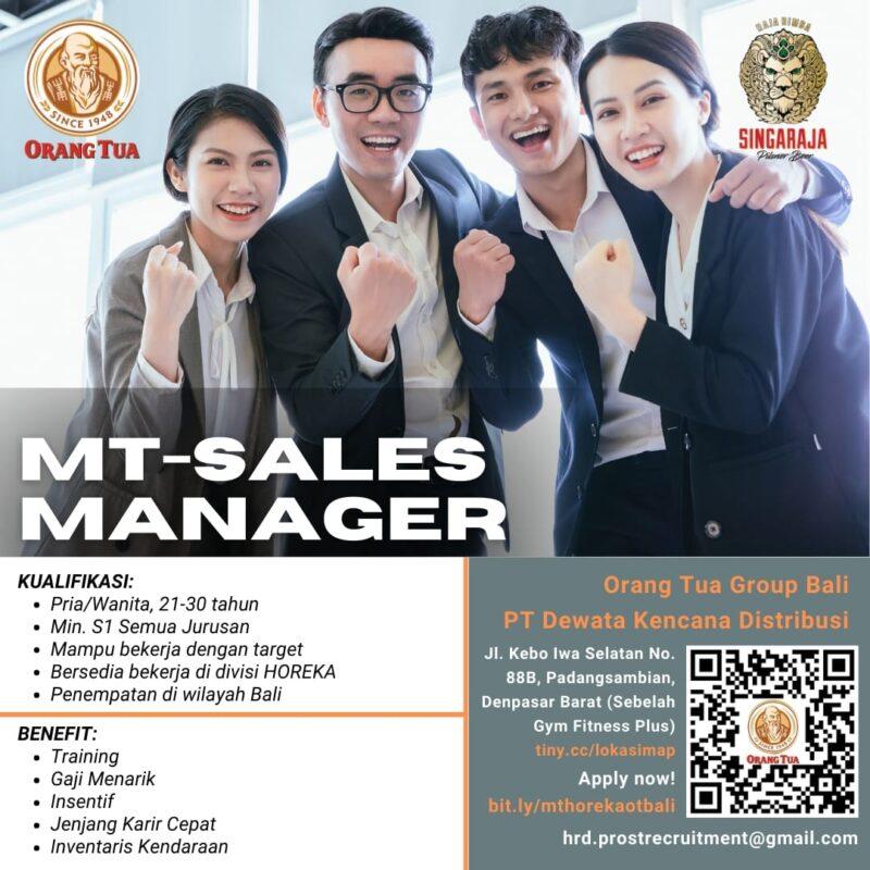 Lowongan Kerja Mt Sales Manager Di Pt Dewata Kencana Distribusi Orang