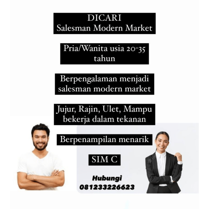 Lowongan Kerja Salesman Modern Market Di PT Tirta Surya JakartaKerja