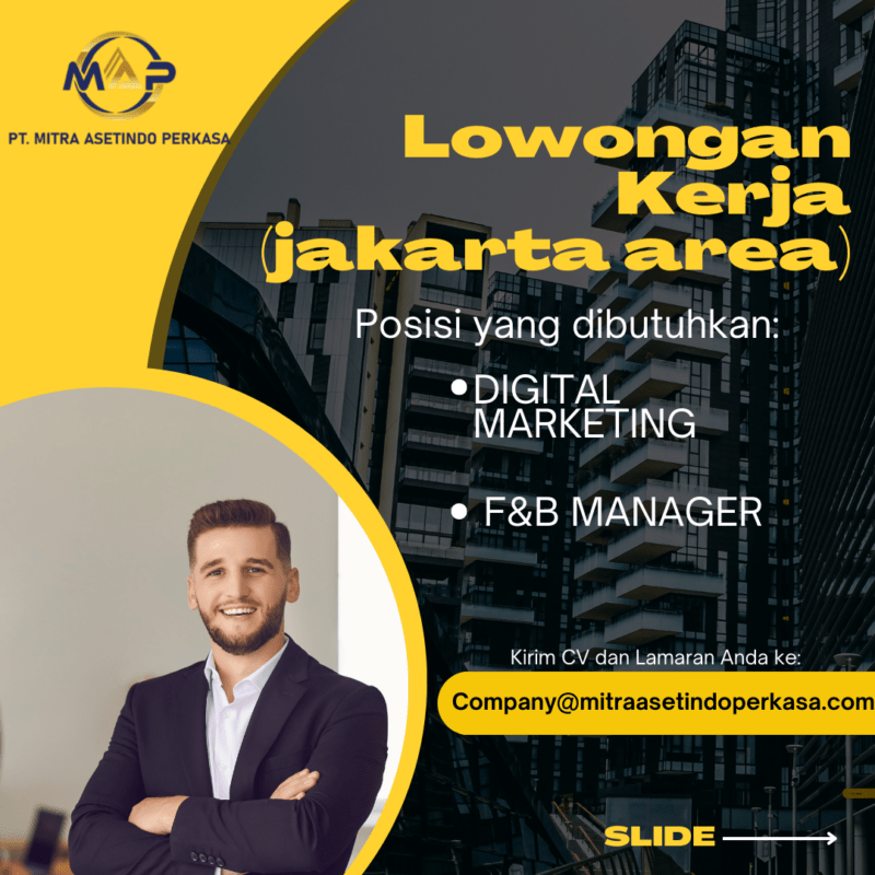 Lowongan Kerja Digital Marketing F B Manager Di Pt Mitra Asetindo