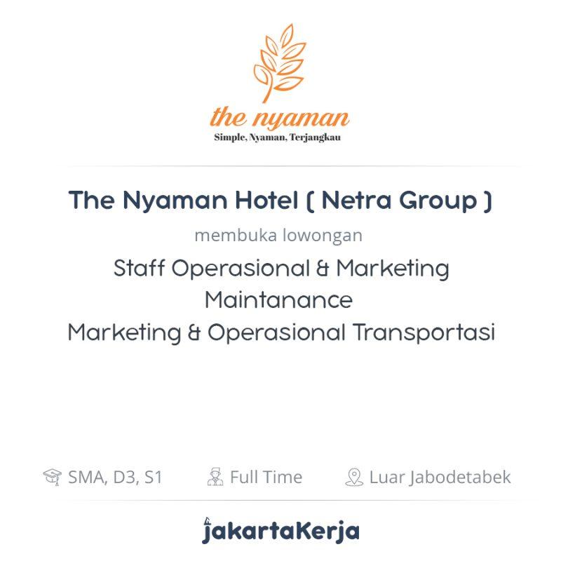 Lowongan Kerja Staff Operasional & Marketing- Maintanance - Marketing