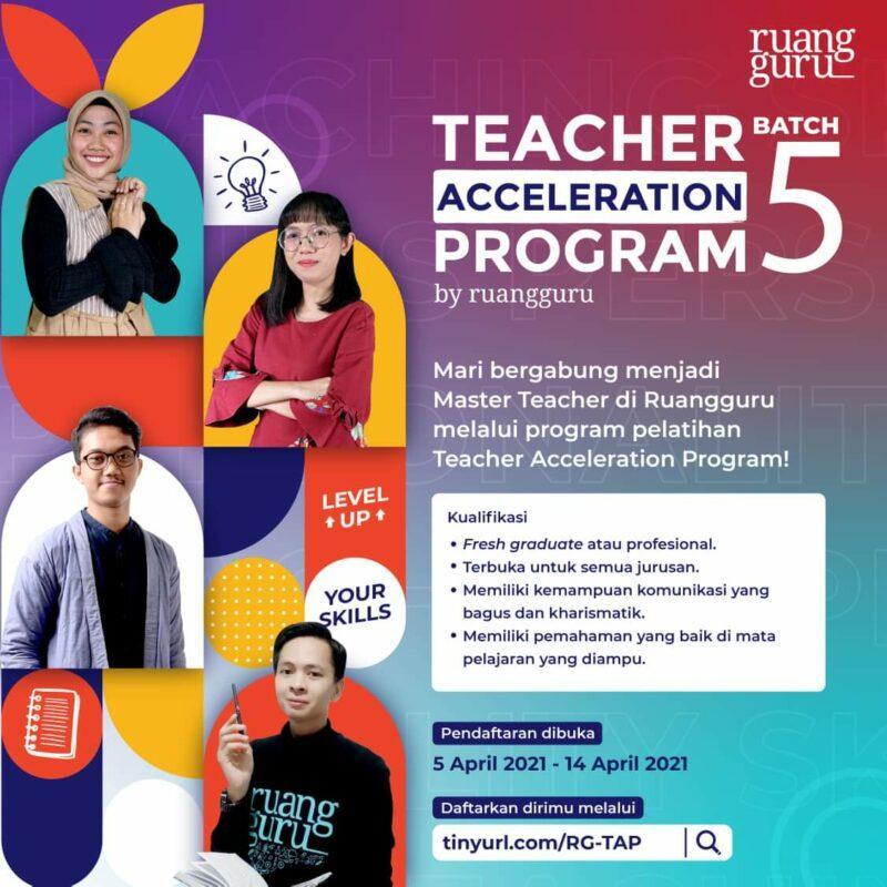 Lowongan Kerja Teacher Acceleration Program di PT. Ruang