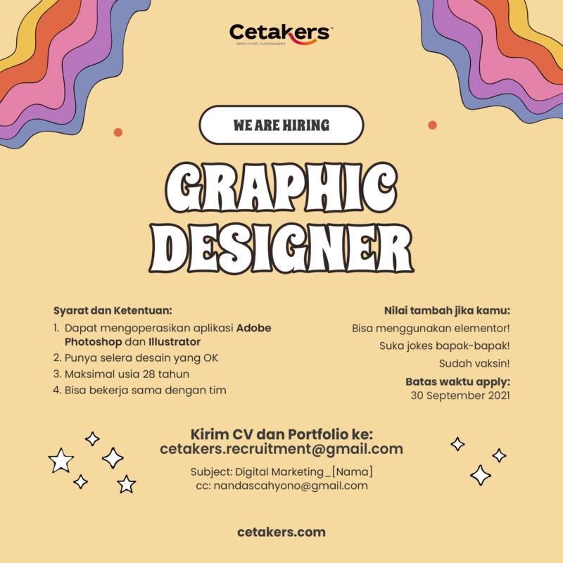 Lowongan Kerja admin online staff design graphic di pt kembar maju bersama cetakers