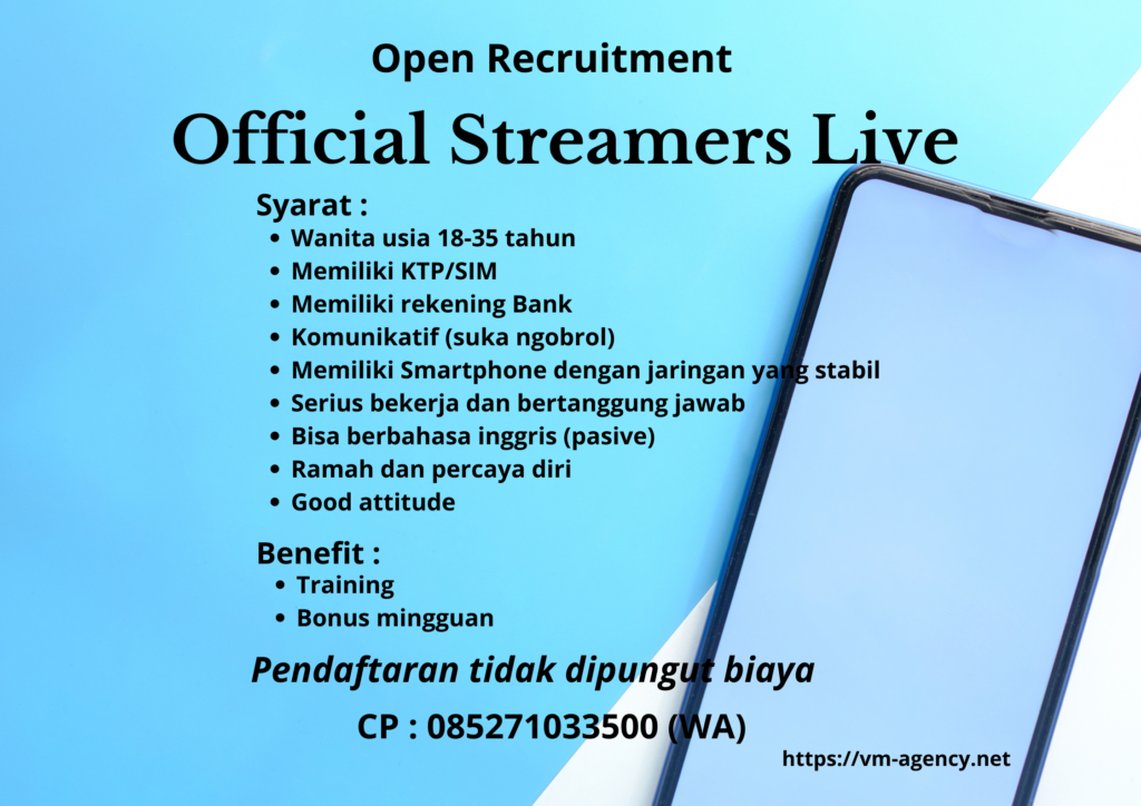 Streamer live chat official di vm group 2