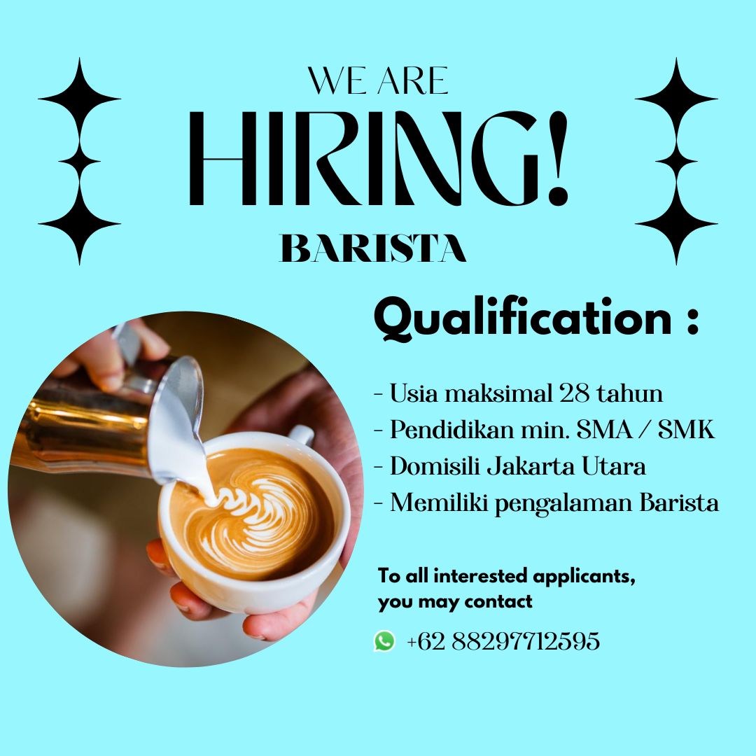 Lowongan Kerja Barista - Cook Di Kopi Boleh Juga - JakartaKerja