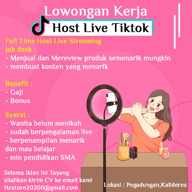 Lowongan Kerja Host Live Di Hcstore Jakartakerja