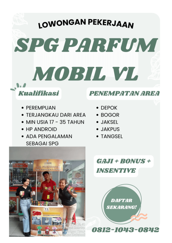 Lowongan Kerja Spg Spb Parfum Mobil Vl Stay Di Spbu Di Cv Vicktrading Indonesia Jakartakerja