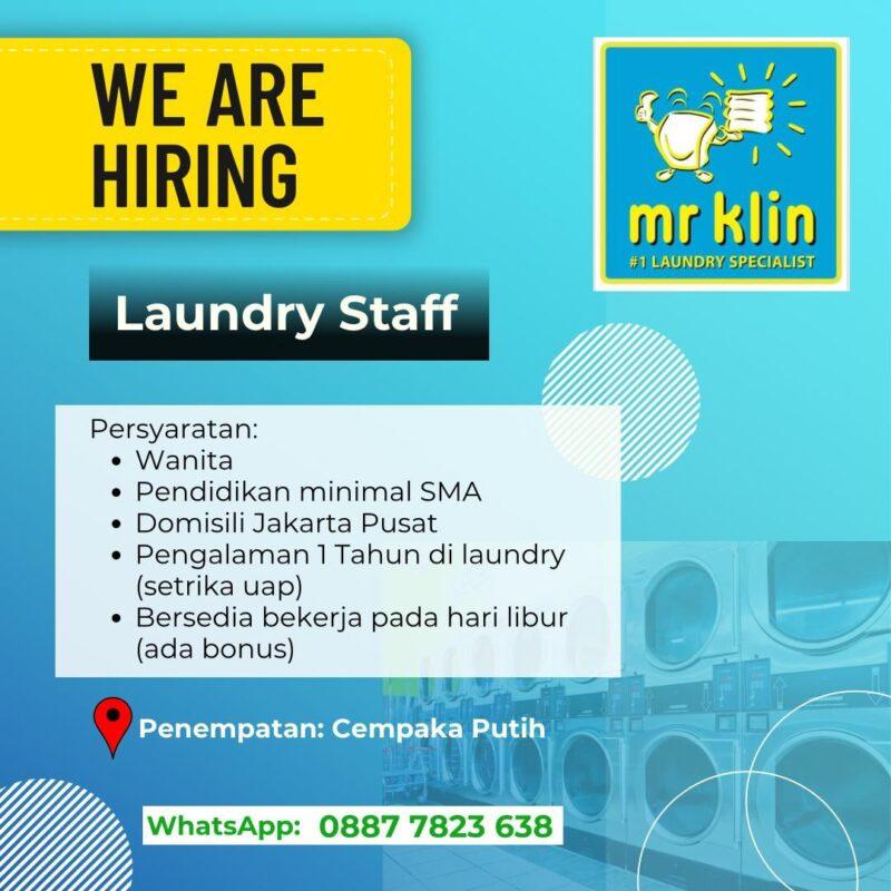 Lowongan Kerja staff laundry di quick klin laundry