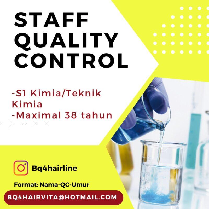 Lowongan Kerja staff quality control di pt kurnia elok 6