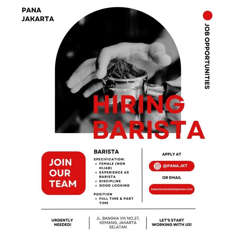 Lowongan Kerja accounting mobile barista di pana coffe jakarta