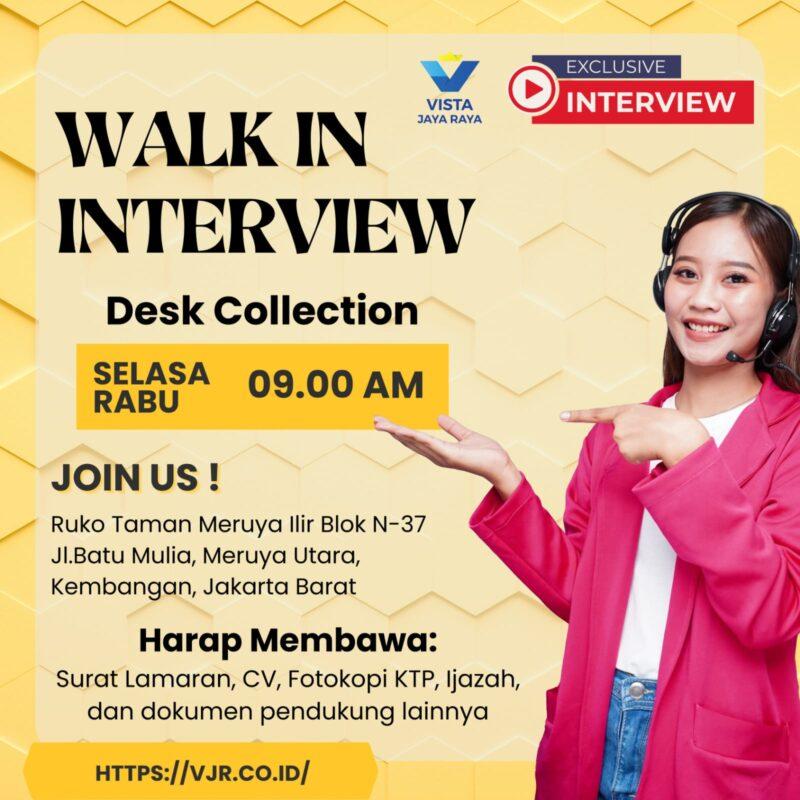 Lowongan Kerja Desk Collection Di Pt Vista Jaya Raya Jakartakerja