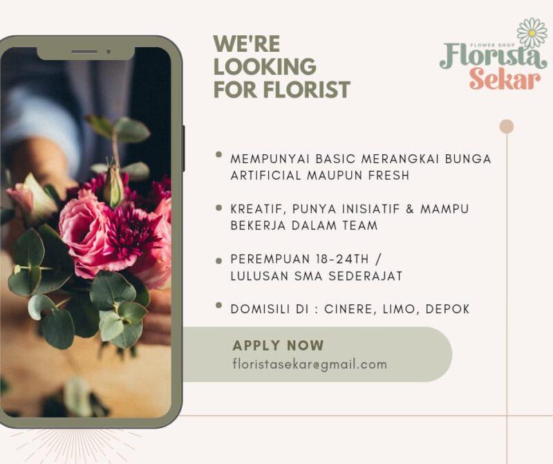 Lowongan Kerja florist di florista sekar 3